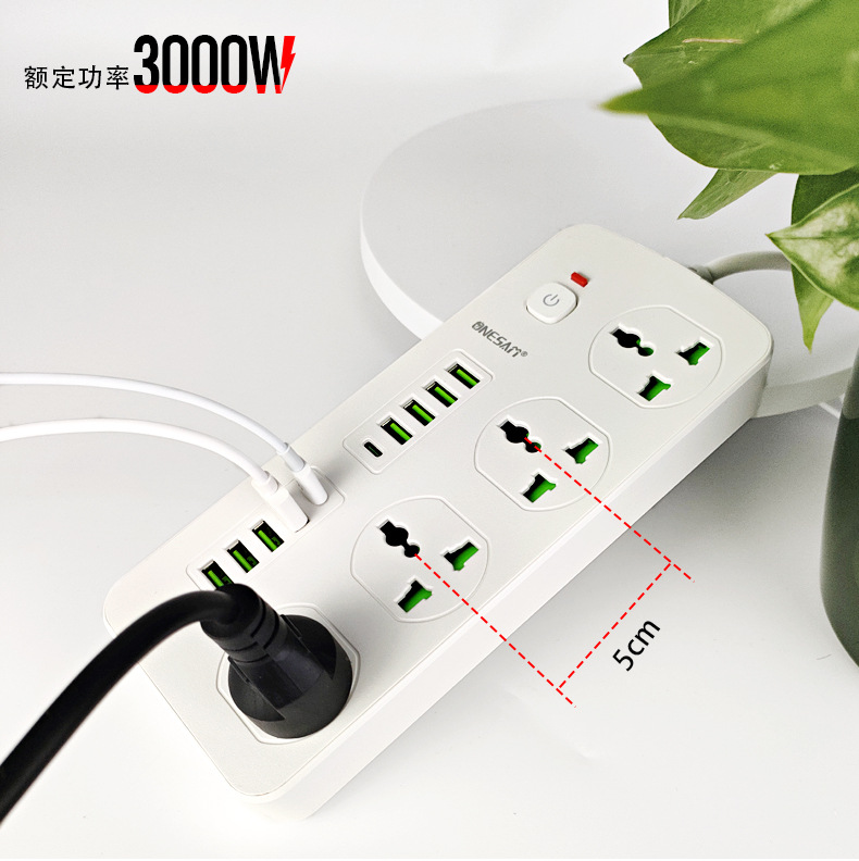 Cross-border best-selling American, European and British standard wall sockets, multi-functional multi-holes with USB sockets, universal hole power strips pic 2