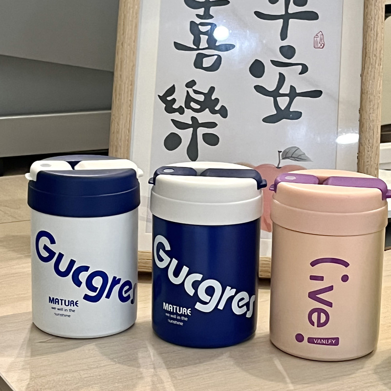 高颜值ins风带吸管保温杯女士便携水杯男学生随行咖啡杯保冷杯子详情13