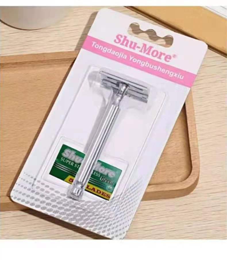 Shuyue Factory Direct sales of classic and retro shavers, old-fashioned razors, double-sided blade holders pic 8