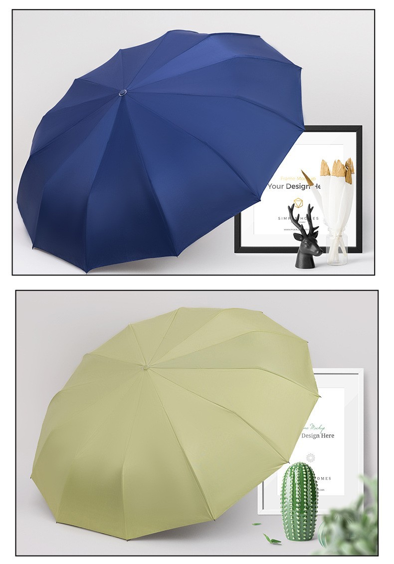 黑胶uv太阳伞遮阳伞晴雨两用全自动雨伞折叠伞高级感防晒防紫外线详情13
