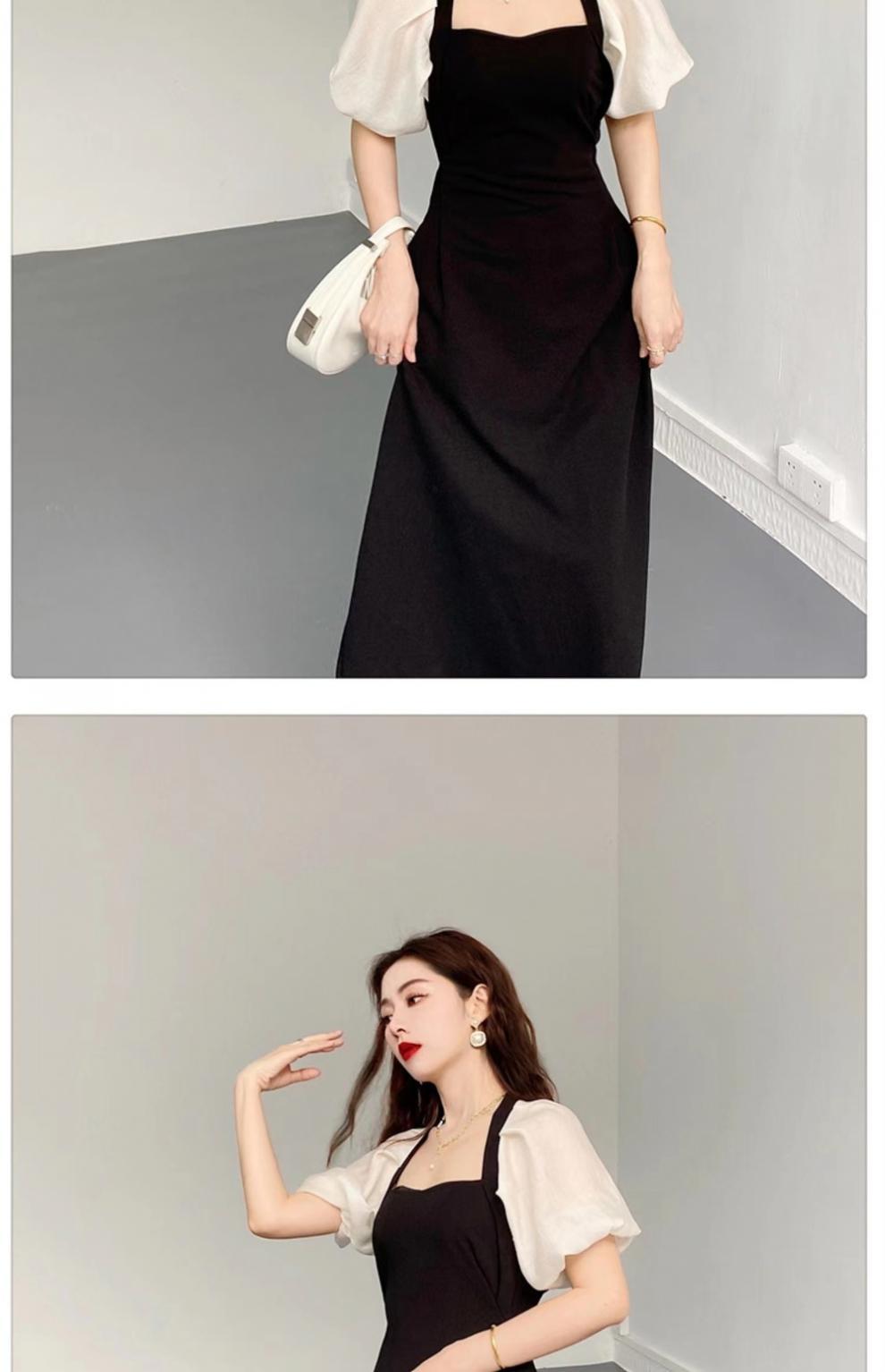 2023女装新款夏季御姐别致设计复古miu系梨形身材显瘦显高连衣裙详情10