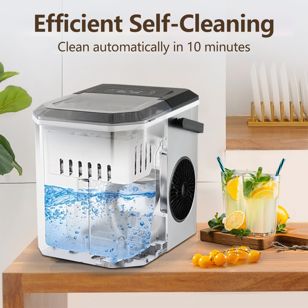 Winning Star 1.2L mini portable ice maker with British and European standard household small summer ice cubes pic 4