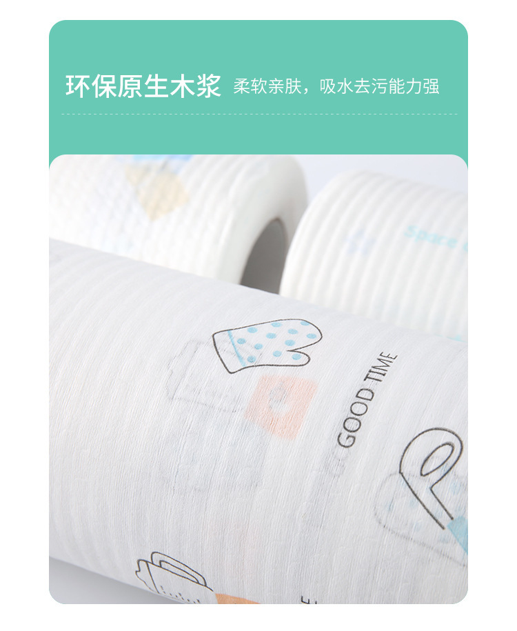 商品详情图_印花纯白懒人抹布干湿两用家用抹布一次性无纺布厂家