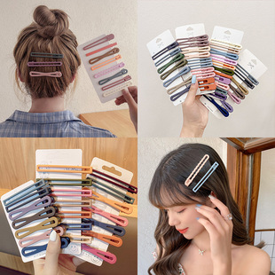 Large-sized hair clips for women, Korean style headwear, bangs clips, side hair clips, back of the head, duckbill clips, new plastic hair clips pic 3