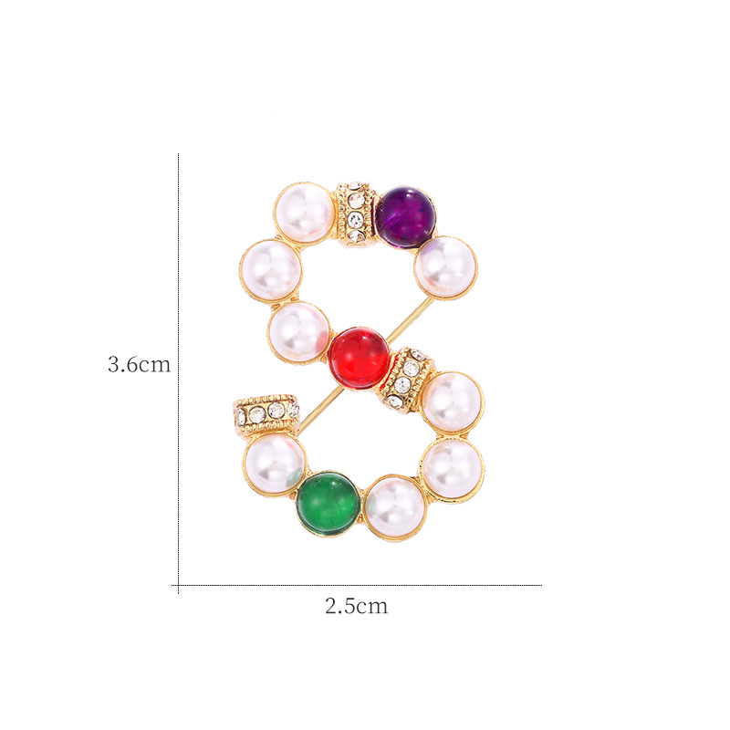 新款同款山茶花胸针字母防走光五角星胸花蜜别针配饰批发详情24