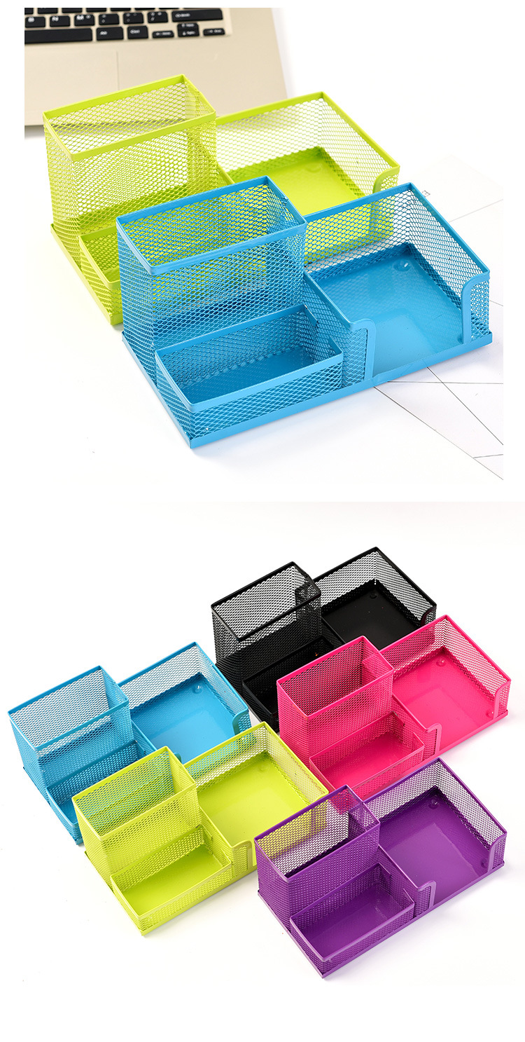 Creative four-compartment standing office stationery desktop storage box, drawer organization compartment, slanted pen holder and sock storage compartment pic 14