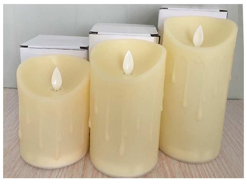 LED simulation swing remote control electronic candle wax flow restaurant guiding lighting candle lamp simulation candle lamp pic 46