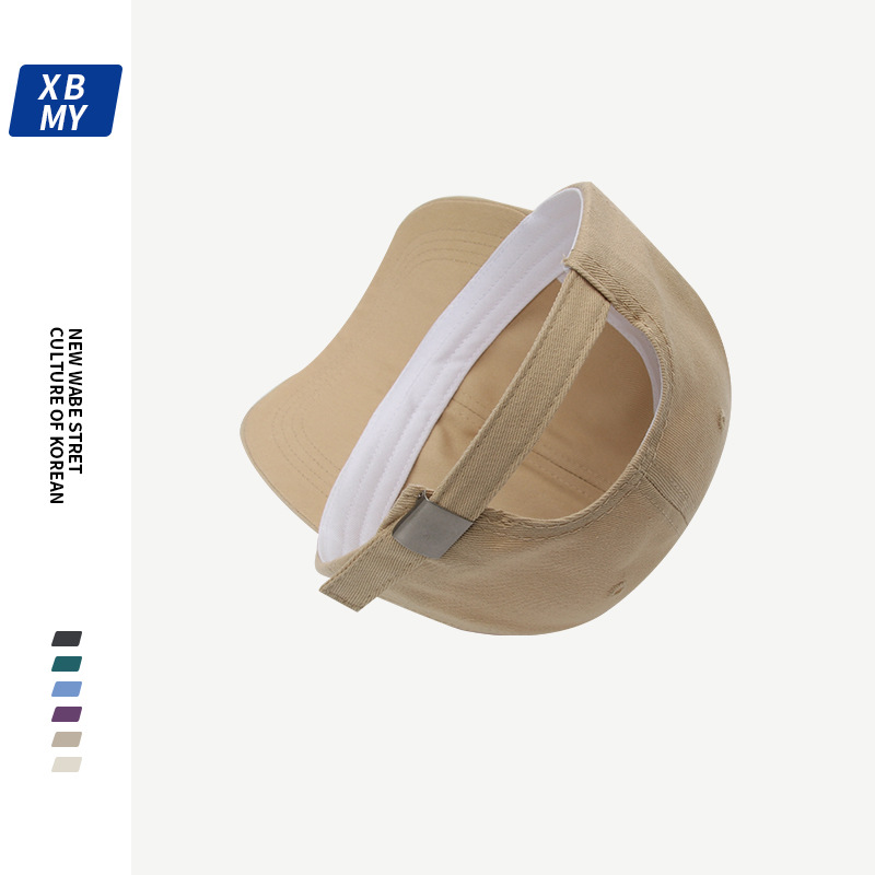 Coreano casual alfabetico M gorra de béisbol para hombres y mujeres casual ins maré versátil cara pequeña tapa suave sombrero de lengua de estudiante día pic 21