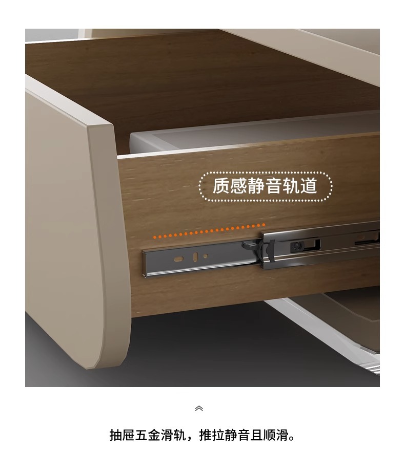 奶油风圆形茶几小户型客厅家用简约现代小红书同款法式亚克力茶几详情10