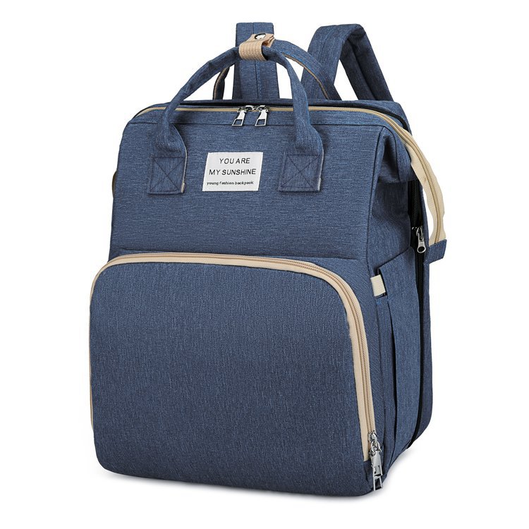 妈咪包 升级版多功能双肩包韩国ins大容量可折叠婴儿床便携旅行包详情40