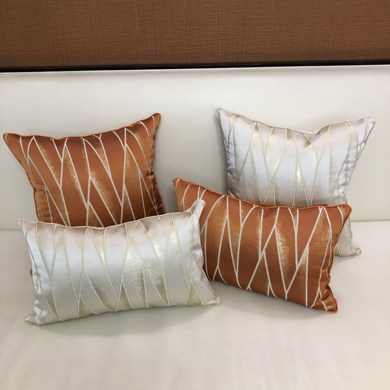 厂地货源样板房简约现代抱枕 线条风靠枕套 跨境ebay亚马逊靠垫套详情22
