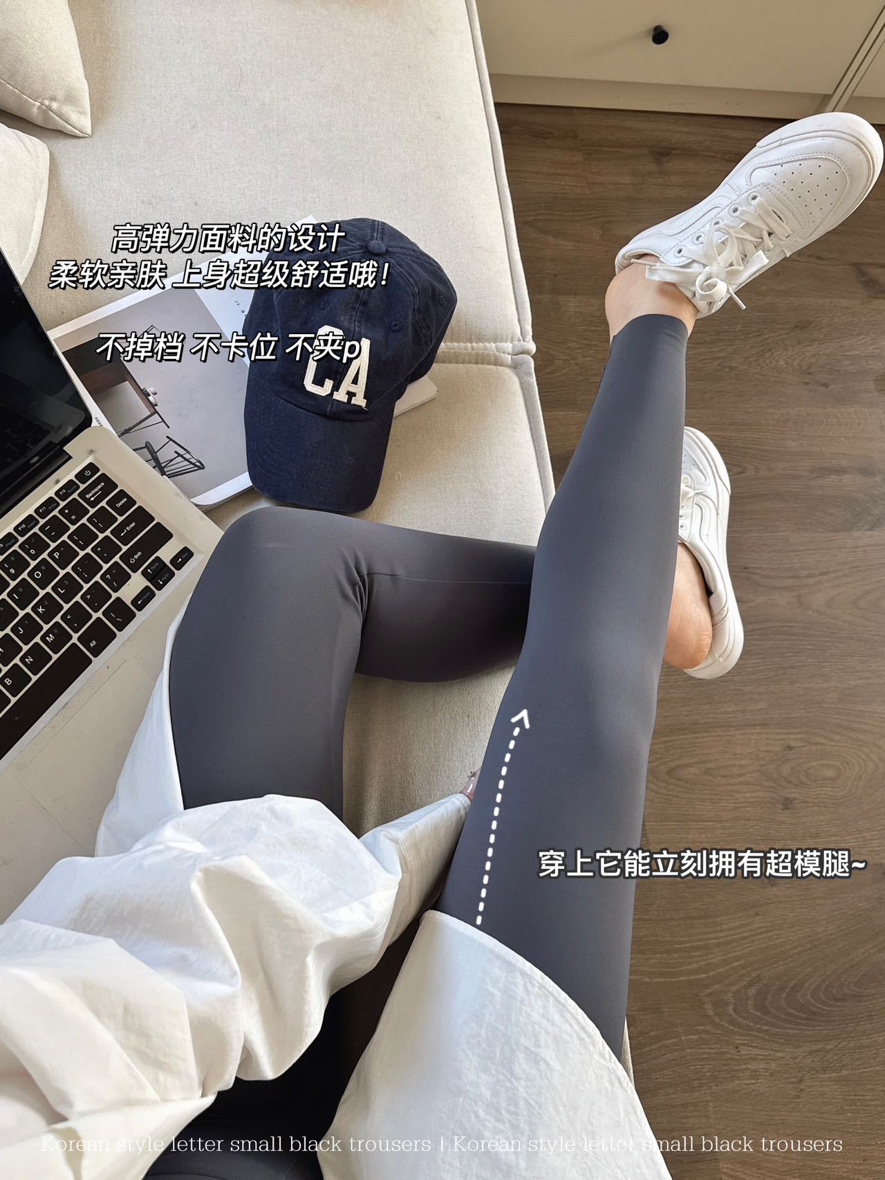 鲨鱼裤夏外穿黑色腿精高腰弹力瑜伽裤收腹提臀小脚裤子打底裤女详情16