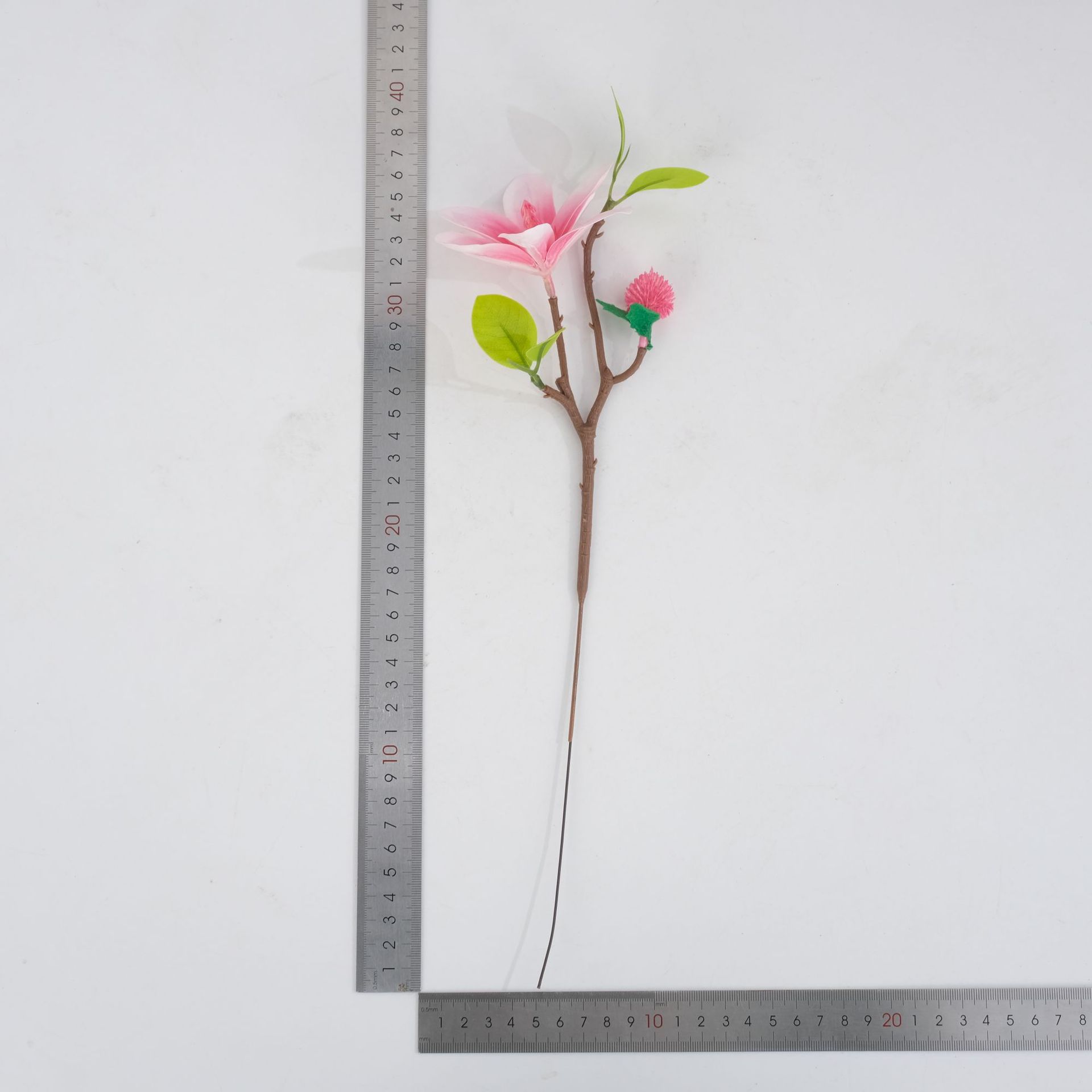 直销高档仿真花 绢花批发 玉兰花英雄花假花 客厅落地装饰花卉 美丽绽放不凋谢详情12