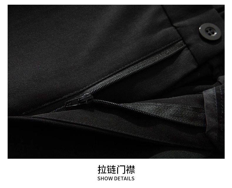 冰丝休闲裤男夏季薄款宽松直筒阔腿裤子男士速干运动垂坠感西装裤详情27