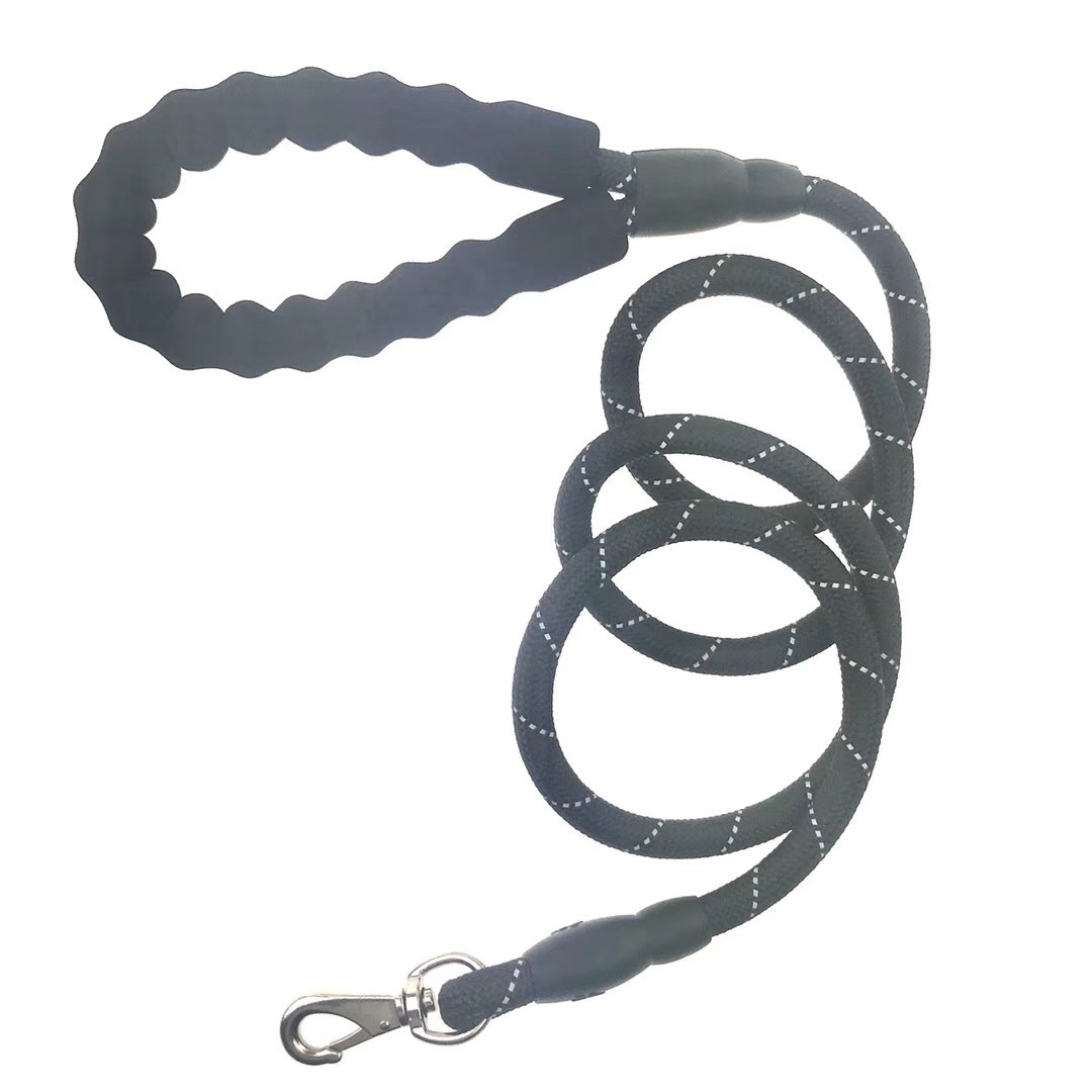 Pet leash K9 dog nylon reflective impact leash round rope Pet supplies in stock pic 2