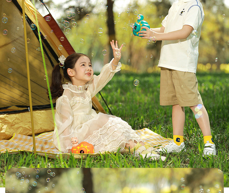 抖音快手网红同款泡泡机 电动音乐泡泡相机吹泡泡儿童玩具手持枪详情54