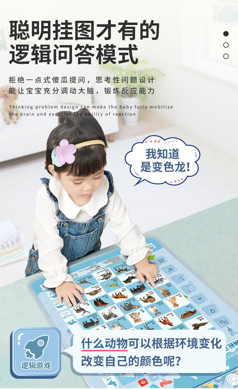 幼儿童拼音字母表贴墙宝宝有声早教挂图神器启蒙识图认知发声玩具详情4