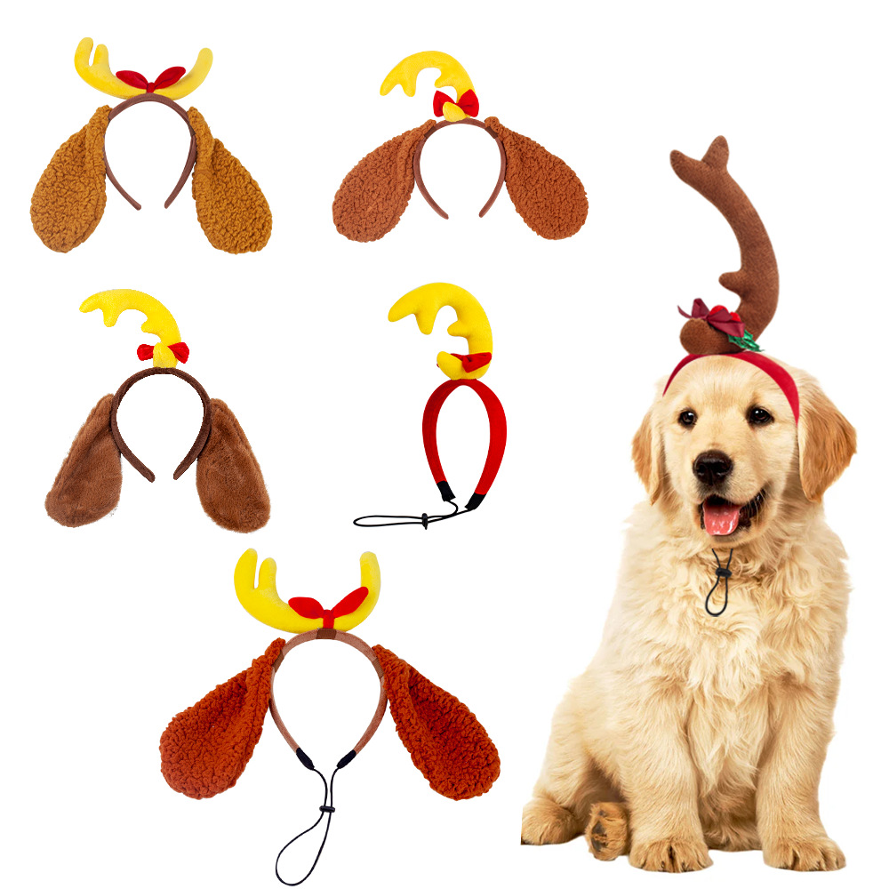 Easter animal headwear Pudding Dog cartoon cute Dalmatian headband Animal headwear plush headband pic 4