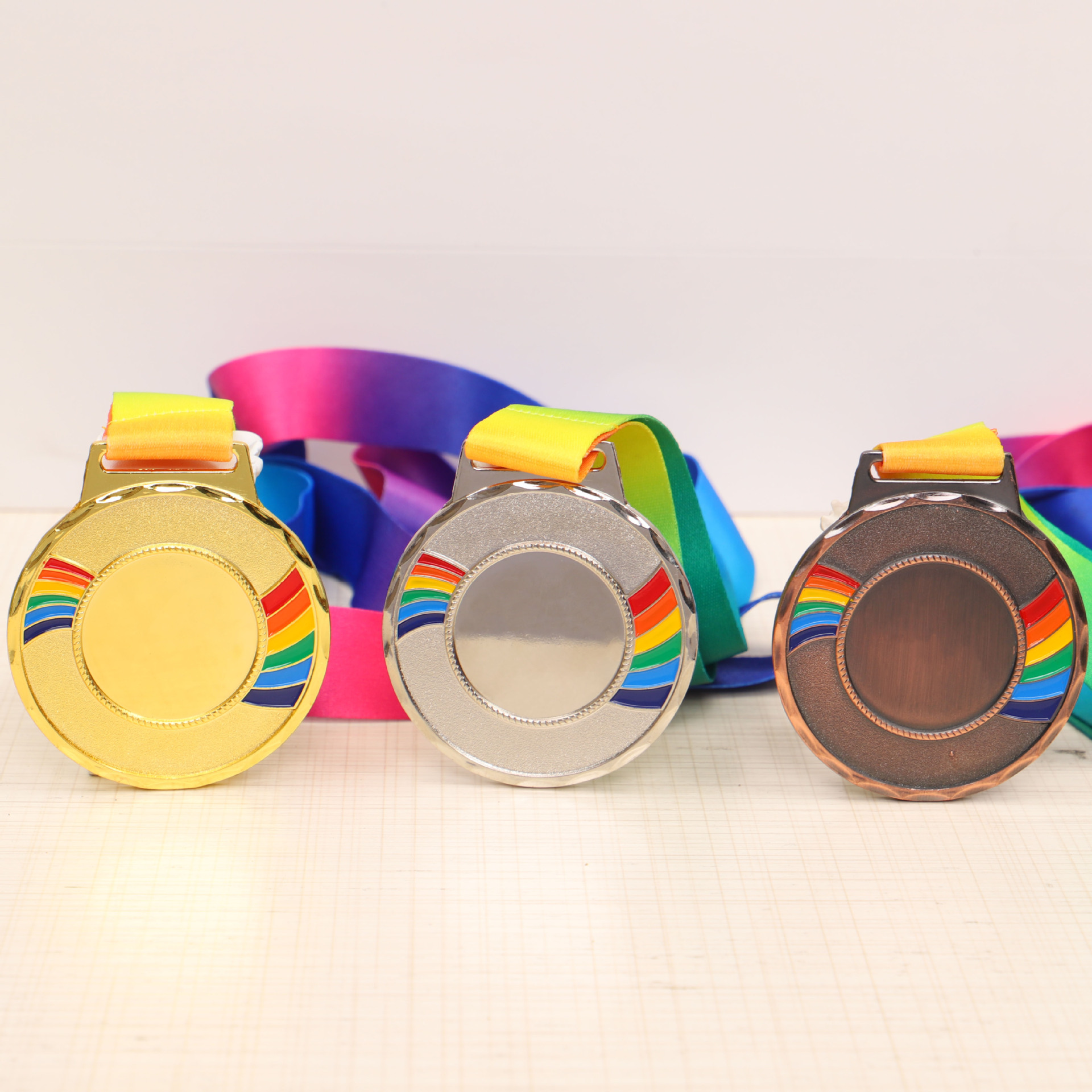 Ready-made universal metal MEDALS, marathon race wheat ear MEDALS, customized school sports meeting competition, kindergarten pic 21