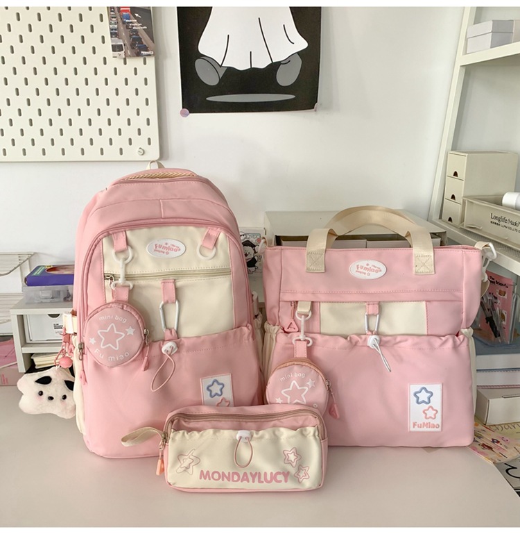 书包初中女生高中生小学生三到六年级大容量高颜值轻便软双肩背包详情28