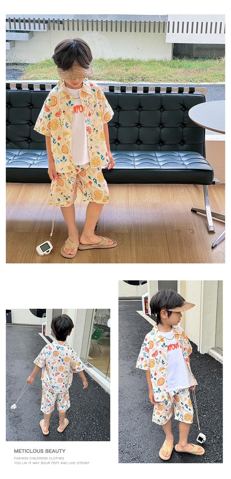 童装男童夏季套装24新款儿童短袖洋气时髦宝宝夏装帅气炸街衣服详情7