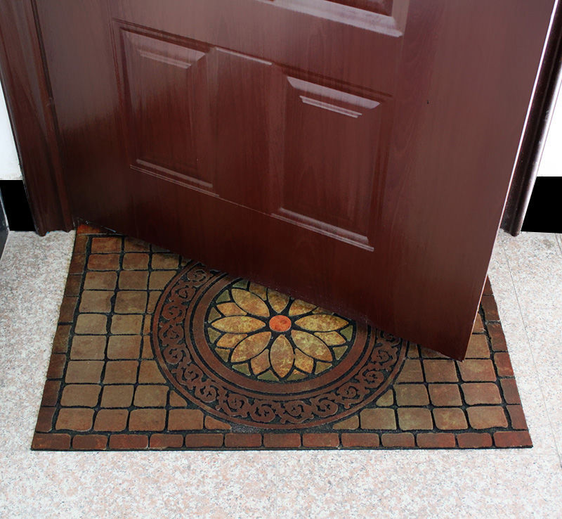 欧式大门口地垫入户门垫半圆形室外门外橡胶塑料门前进门踩脚垫子详情14
