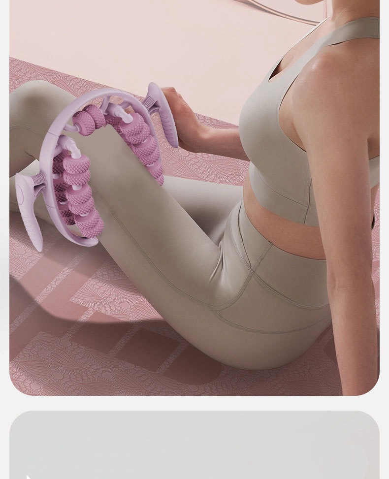 环形夹腿器瘦腿滚轮腿部按摩器狼牙棒按摩滚轴瘦大腿小腿放松手臂详情7