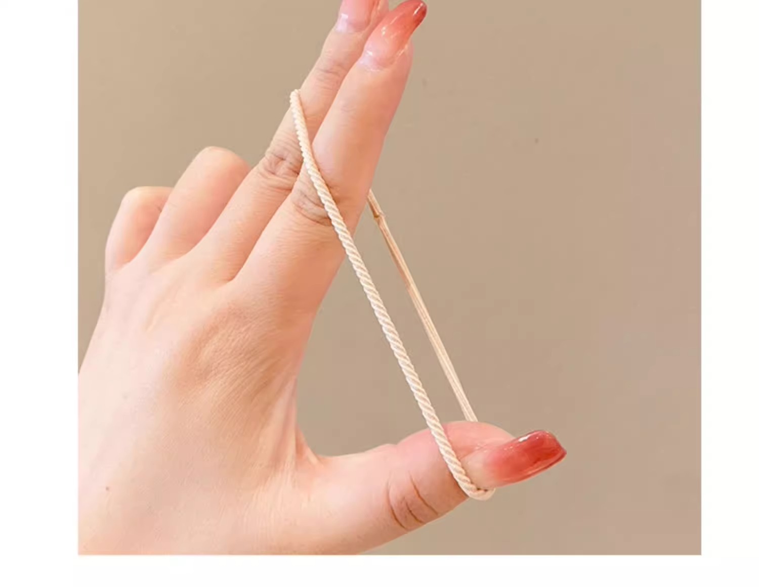 黑色头绳皮筋女扎头橡皮筋扎高马尾发绳发圈皮套2023年新款绑头发详情8