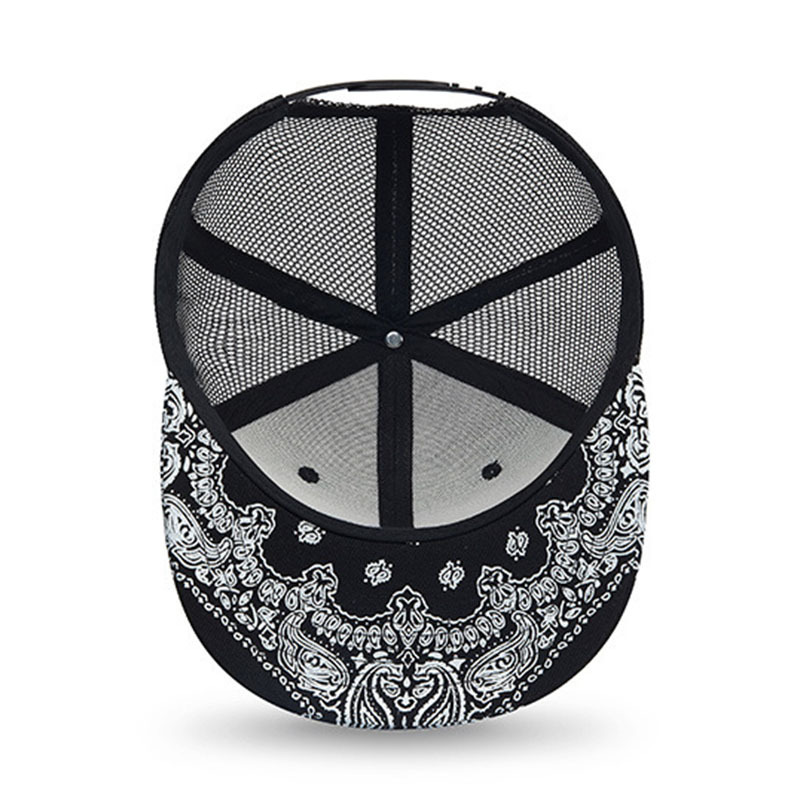 黑色腰果帽檐纯色透气网孔棒球帽跨境外贸工厂批发光板成人帽子详情9