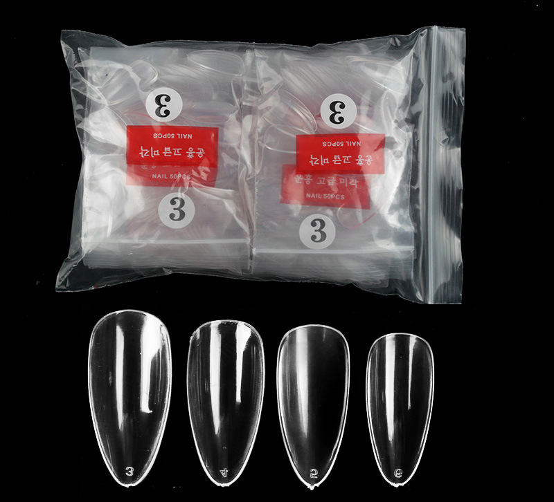 Nail art pattern making styles: Almond nail art single number nail pieces available in sizes 3#, 4#, 5#, and 6#. 500 pieces of almond pattern making are available pic 5