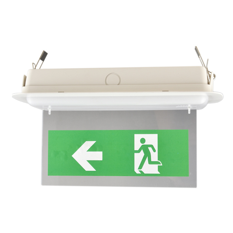 LED消防应急灯疏散指示灯出口安全指示灯IP20灯具嵌入式按装详情4