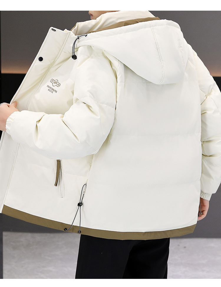 2023冬季潮流男士羽绒服连帽休闲加厚保暖帅气时尚男青年冬装外套详情18