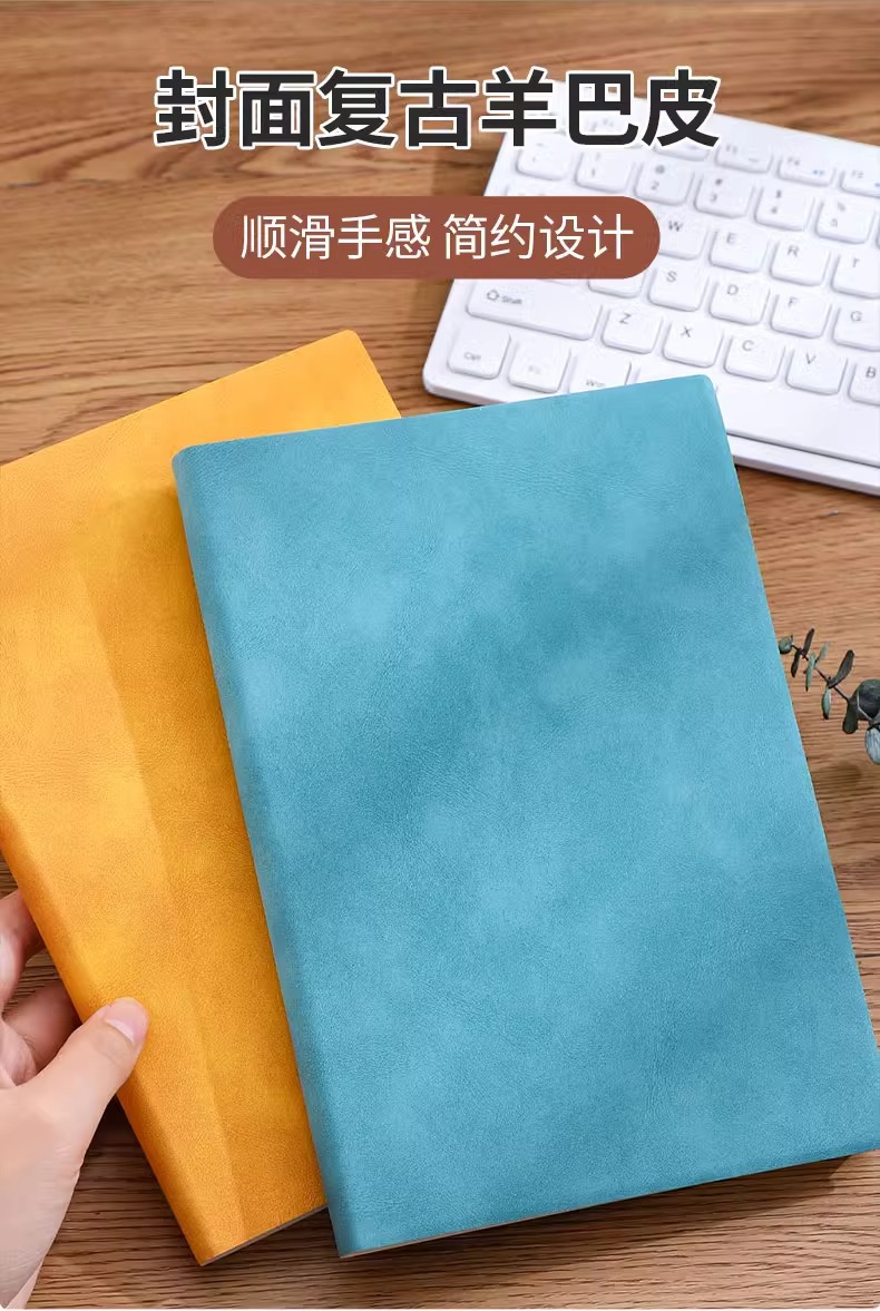 Sheepskin Notebook a5 thickened business office notebook for work meetings, high appearance level and simple diary pic 4