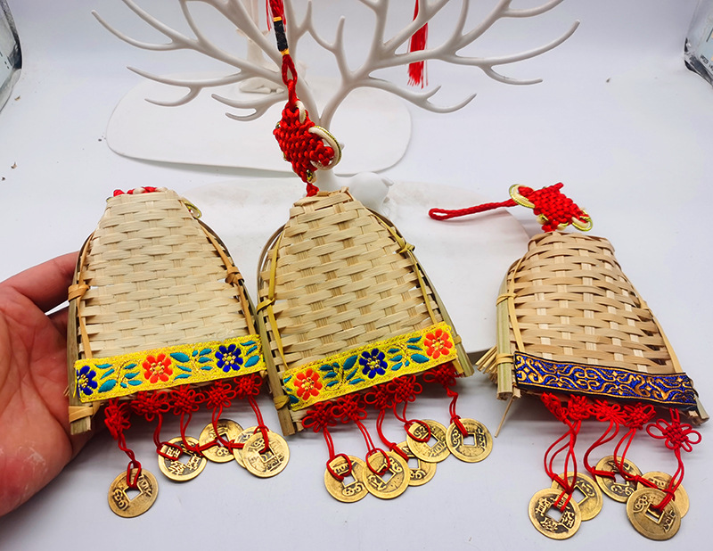 Copper coins, small brooms, dustpans, hanging ornaments, door decorations for moving into a new home, indoor hanging ornaments, TV wall decorations for the Qingming and Dragon Boat festivals pic 45