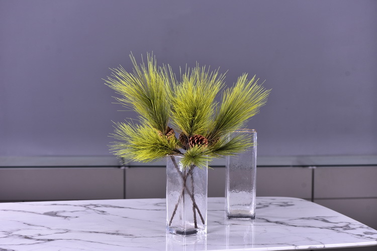 Factory direct sales of artificial Masson pine, Wabi-sabi style, Chinese Zen style artificial plants, wedding and banquet decoration green plants, pine needles pic 36