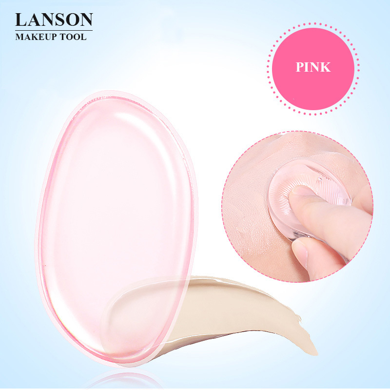 Transparent cosmetic powder puff made of PU material, not absorbing powder and easy to clean. Wholesale of cosmetic silicone powder puff and jelly powder puff pic 24