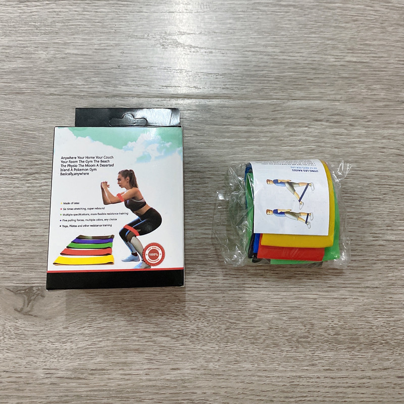 Cross-border silicone yoga resistance band, fitness resistance ring, training band, squat band for men and women, hip elastic ring pic 2