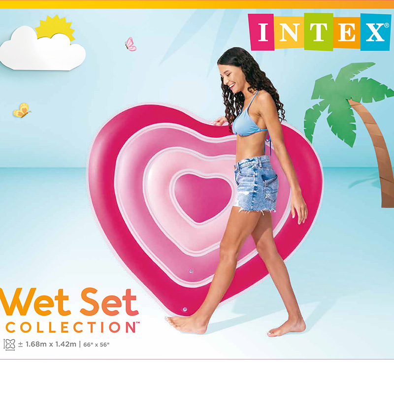 INTEX58727 Love Float Swimming Pool Water Inflatable Toy Party Internet Celebrity Float Bed wholesale pic 2