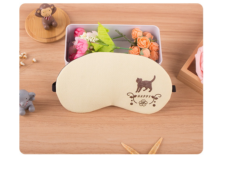 Creative and fashionable cold and hot compress ice pack, light-blocking eye mask, cute cartoon girl travel breathable eye-protecting sleep eye mask pic 12