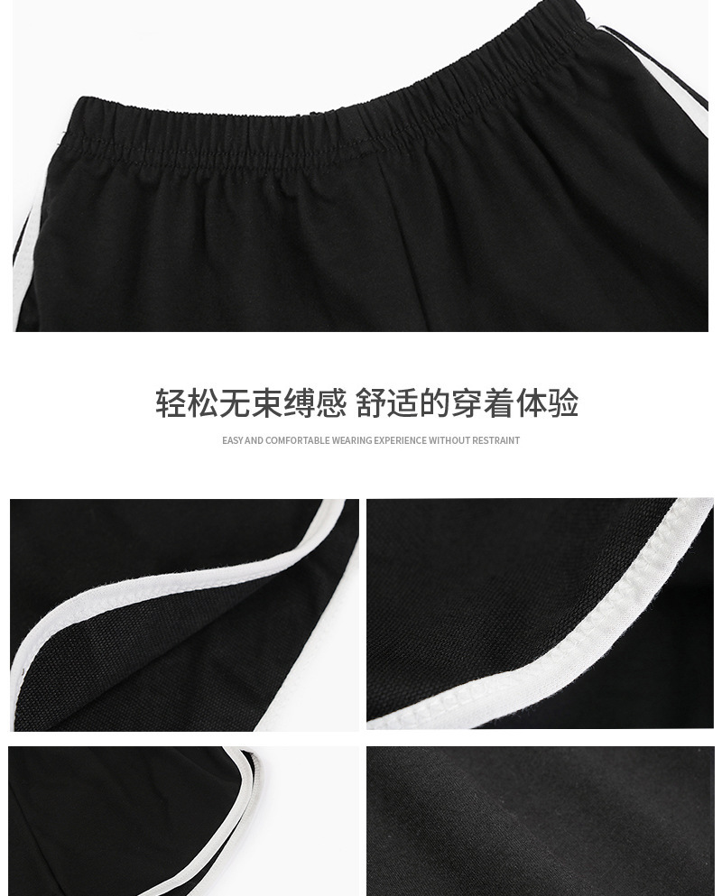 新款运动短裤跨境外贸热裤韩版夏季薄款居家休闲a字宽松瑜伽短裤详情5