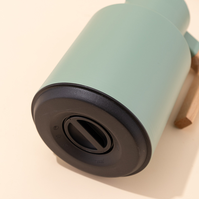 Nordic water thermos, large capacity coffee pot, 1L thermos water bottle, household thermos, glass inner liner, hot water bottle, open pic 16