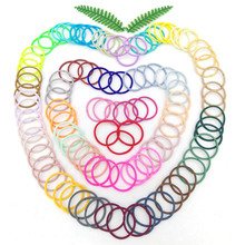 Wholesale of 4MM thick hair ties, colorful high-elasticity hair ties, rubber bands, basic hair bands and hair accessories from Europe and America pic 23