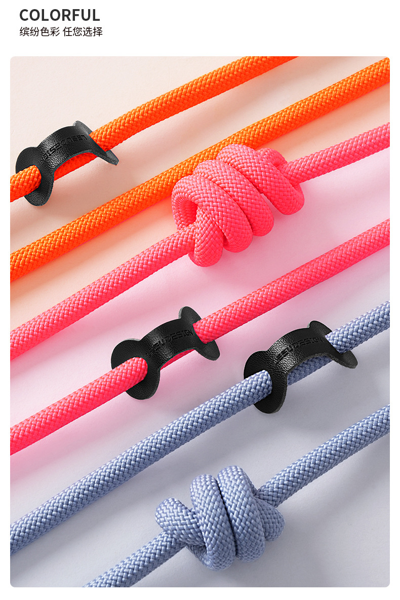 斜挎手机挂绳编织长款可背户外防丢挂脖手机绳手腕短款链条定制详情9