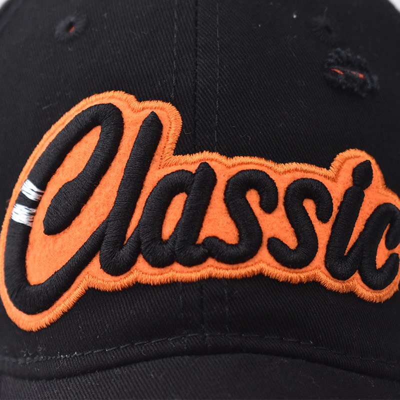 全棉CLASSIC大字母绣花棒球帽男女春夏秋简约百搭遮阳鸭舌帽详情31