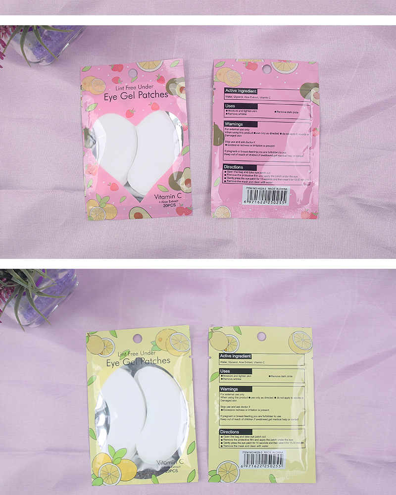 Factory wholesale gel grafting eye patches, new fruit fresh packaging, planting grafting false eyelash isolation eye patches, exclusively for foreign trade pic 10