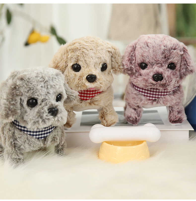 New electric simulation plush toy dog can bark and walk, smart dog for children and girls, robot dog, wholesale of foreign trade toys pic 20