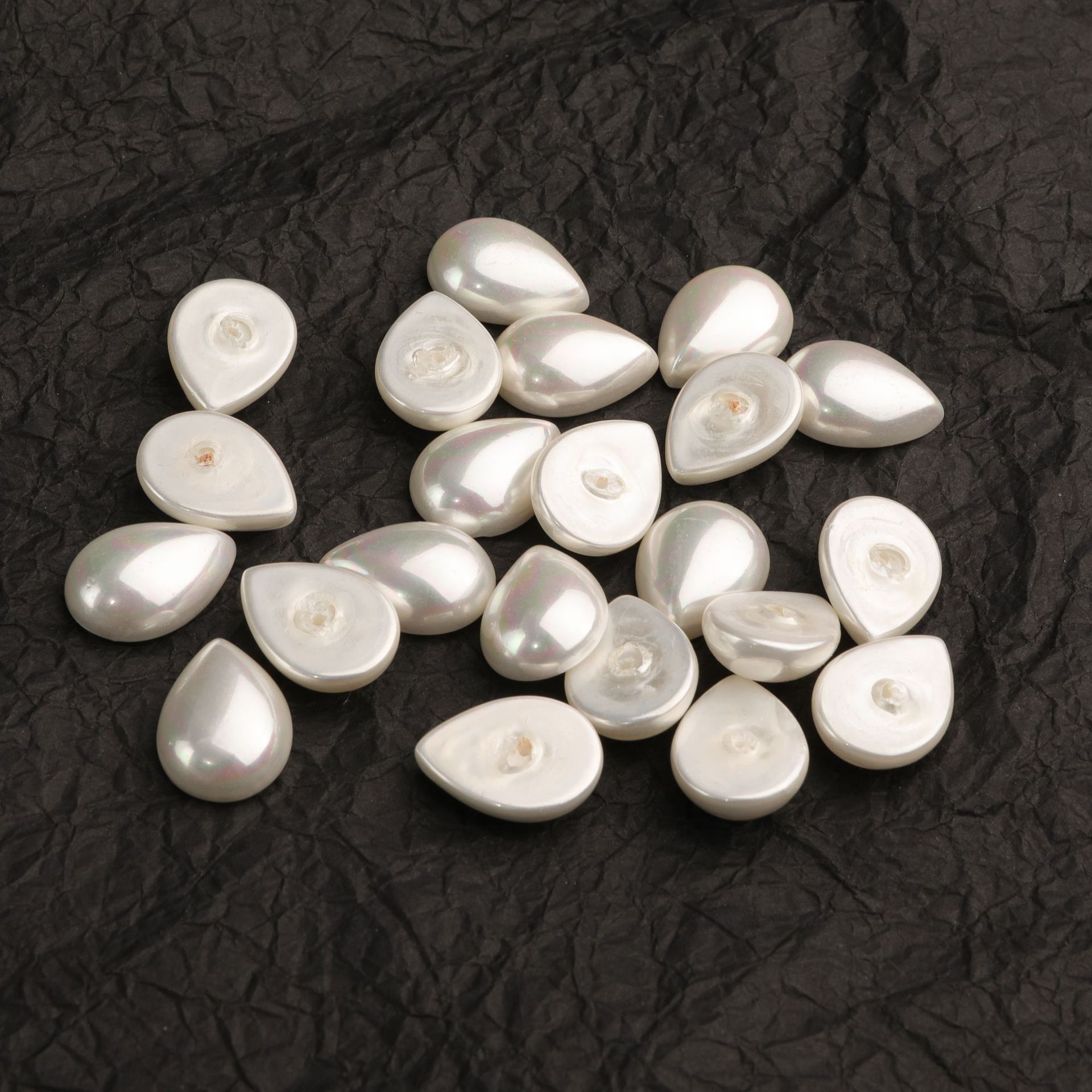 Factory direct supply of large quantities of shell, pearl, water drop, half-sided shell, pearl DIY jewelry, button accessories, loose beads wholesale pic 2