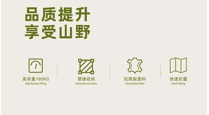 户外折叠桌椅自驾游露营野餐便携桌椅套餐休闲多功能钛钢蛋卷桌椅详情2