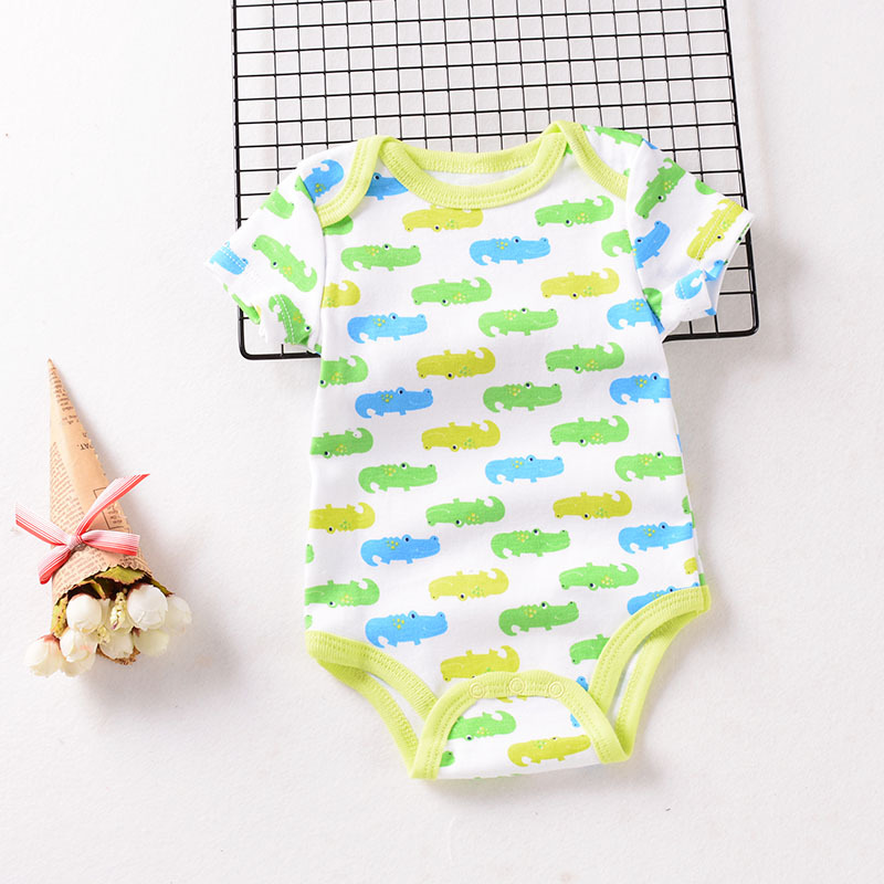 Summer 2021 new long-sleeved and short-sleeved crawling suits for infants and children aged 0-1, cartoon crawling suits, foreign trade miscellaneous styles, long-sleeved and short-sleeved crawling suits pic 22