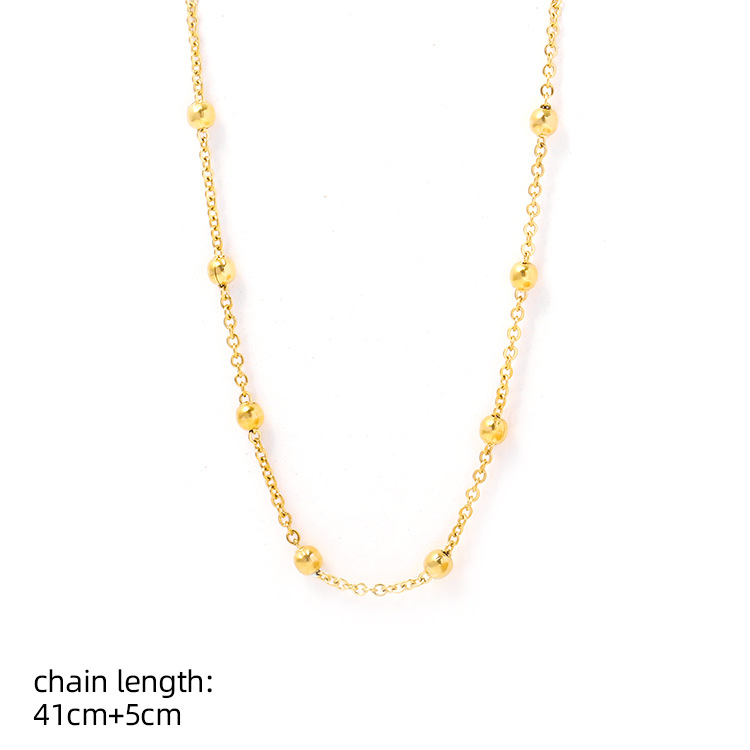 Oval chain, DIY jewelry bracelet, semi-finished accessory, pendant, chain, 18K vacuum electroplated pic 6